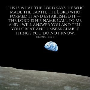 Today’s Verse – Jeremiah 33:2-3