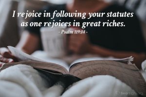 Today’s Verse – Psalm 119:14