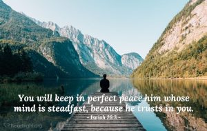 Today’s Verse – Isaiah 26:3