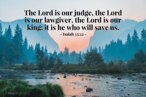 Today’s Verse – Isaiah 33:22