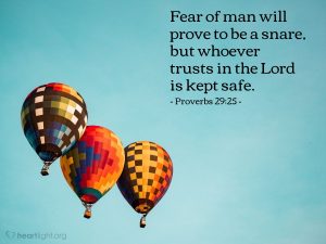 Today’s Verse – Proverbs 29:25