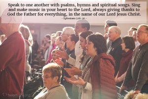 Today’s Verse – Ephesians 5:19-20
